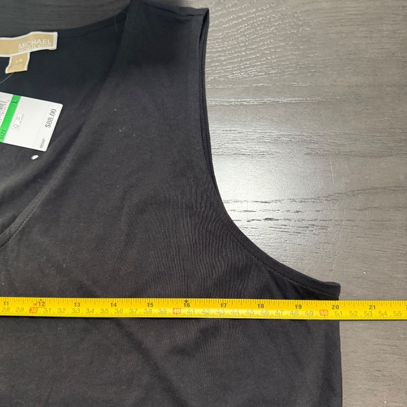 Michael Kors‎ Women’s Sleeveless Side Lace- Up Black Top Size L - Picture 5 of 8